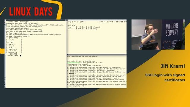 LinuxDays 2019 - SSH login with signed certificates - Jiří Kraml смотреть онлайн