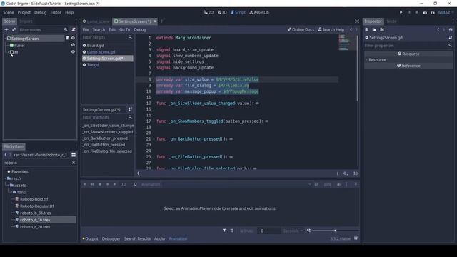 Part 4 - Animated Settings Screen | 2D Slide Puzzle Tutorial | Godot смотреть онлайн