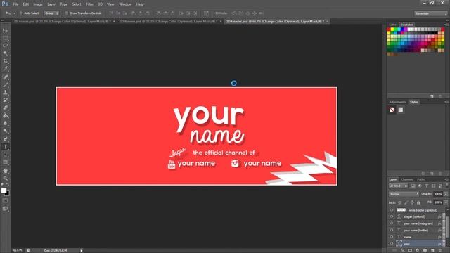 ✅ Free Clean 2D Revamp Template 2017 - Banner , Avatar & Header | Photoshop CS6 & CC смотреть онлайн