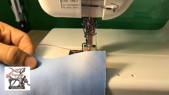 Janome Cover Pro 2.Как заправить распошивалку. смотреть онлайн