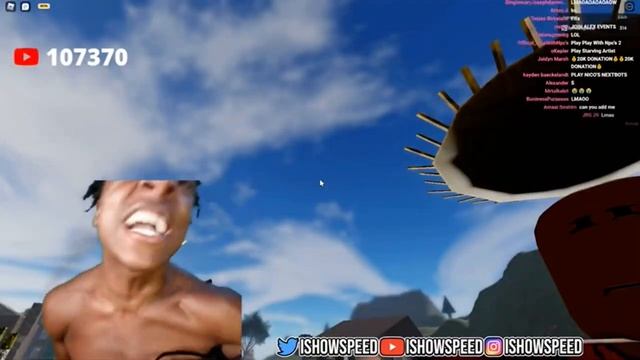 iShowSpeed PICKS COTTON IN ROBLOX? смотреть онлайн