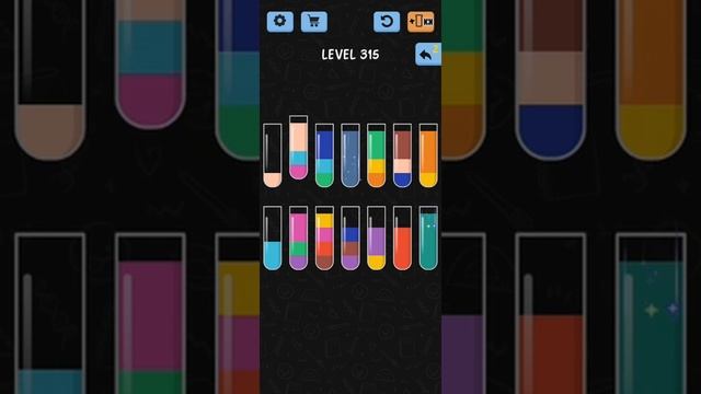 Water Color Sort Level 315 Walkthrough Solution iOS/Android смотреть онлайн