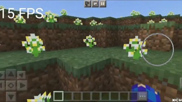0 FPS и 5 FPS и 15 FPS и 100 FPS в MINECRAFT PE