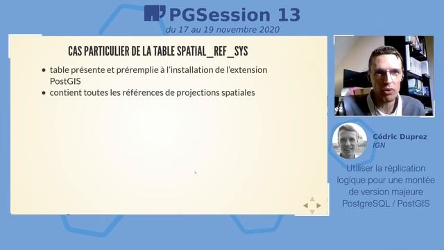 Réplication logique pour une montée de version majeure PostgreSQL/PostGIS - par Cédric Duprez, IGN смотреть онлайн
