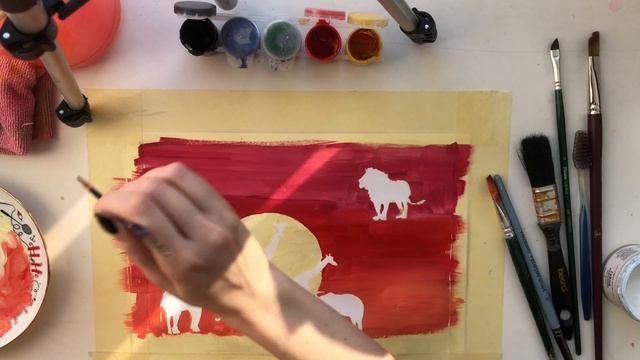 ТОП 1 как легко нарисовать Африку гуашью поэтапно [Король лев/Lion king] Alina Chirkova ART. смотреть онлайн