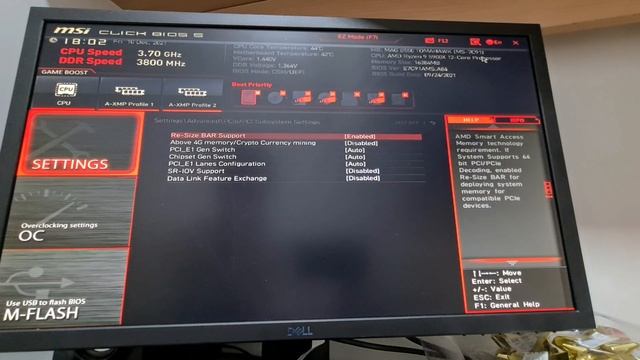 How To Enable Resizable BAR  REBAR Activation MSI B550 Tomahawk EVGA 3070 FTW3 Ultra