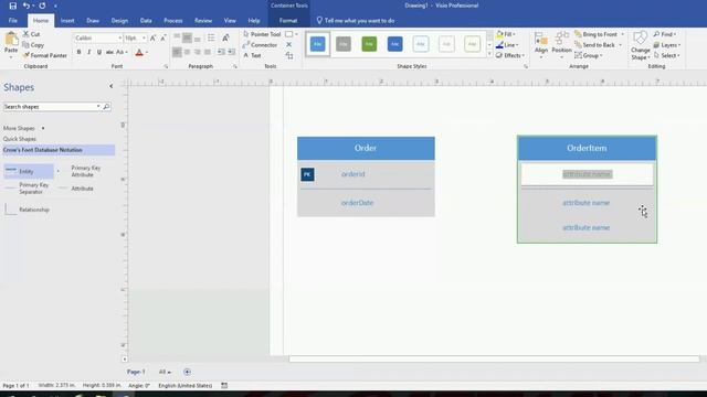 Entity Relationship Diagram in MS Visio смотреть онлайн