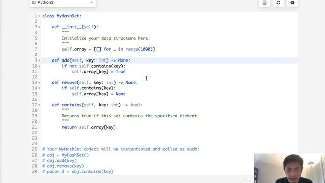 Leetcode - Design HashSet (Python) смотреть онлайн