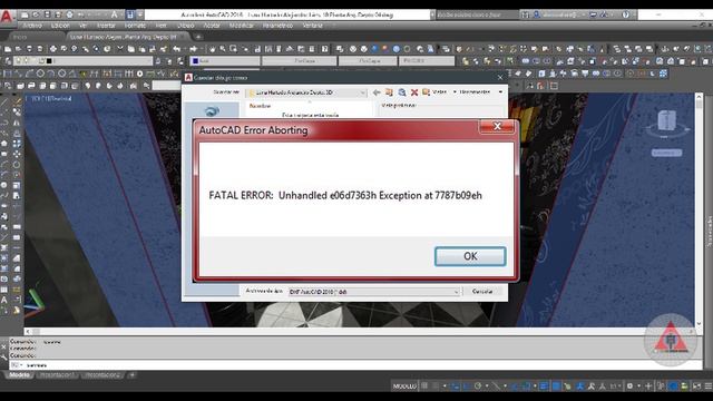 Como evitar o solucionar el FATAL ERROR en Autocad смотреть онлайн