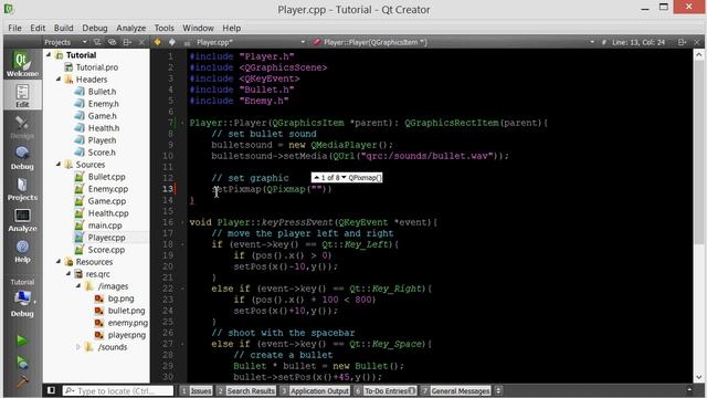 C++ Qt Game Tutorial 8 - Adding Graphics смотреть онлайн