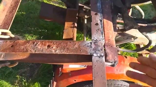 Грабли к мотоблоку Нева своими руками. смотреть онлайн