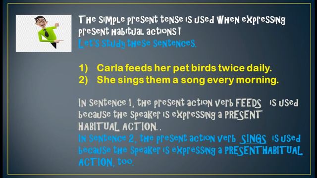 (SIMPLE PRESENT TENSE) 5-MINUTE LEARNING VIDEO ABOUT SIMPLE PRESENT TENSE смотреть онлайн