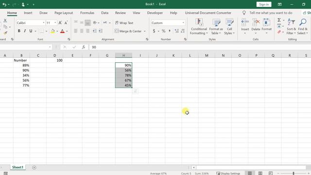 MS Excel - Lecture No 5 - Quickly convert Numbers to Percentages in Excel смотреть онлайн