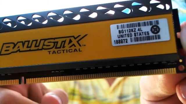 CRUCIAL BALLISTIX TACTICAL RAM 8GB UNBOXING смотреть онлайн
