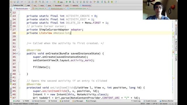 Coding an Android To Do List App - Part 3.5 смотреть онлайн