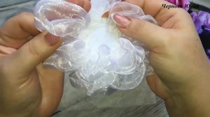 ШКОЛЬНЫЙ БАНТ ИЗ ОРГАНЗЫ, МК/DIY//БОЛЬШОЙ БЕЛЫЙ БАНТ В ШКОЛУ ЛЕГКО И ПРОСТО