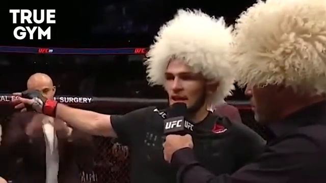 Хабиб Нурмагомедов после боя с Эдсоном Барбозой смотреть онлайн