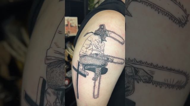 Denji chainsaw man tattoo. Chainsaw man anime tattoo #tattoos #tattoo смотреть онлайн