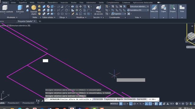 18 0 Extruir muros en AutoCAD смотреть онлайн