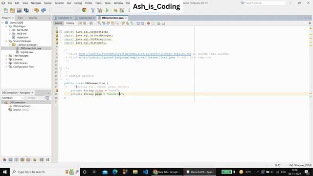 Connect to MySQL Database from NetBeans 15 and Run SQL Queries through Servlets|Creating Signup For смотреть онлайн