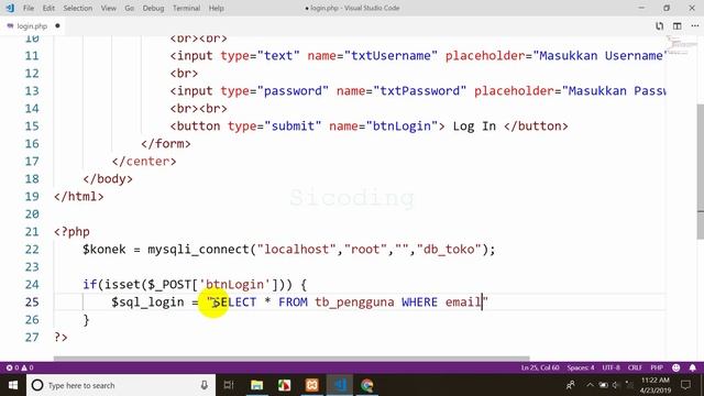 Cara Mudah Membuat Simple Web Login Admin (PHP + MySQL) смотреть онлайн