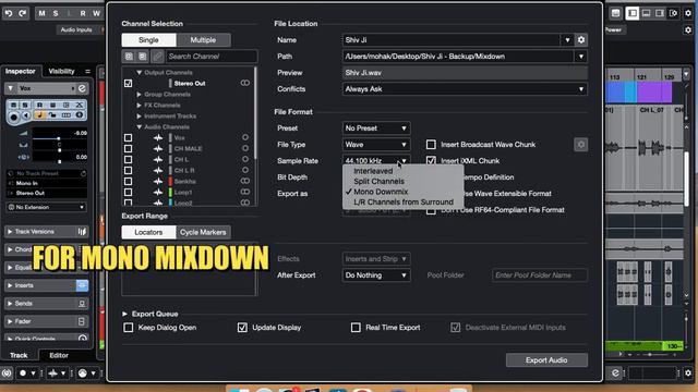 How To Mixdown In Cubase 12 Pro | Process Explained #cubase #cubasetutorial #mixing #vocalmixing