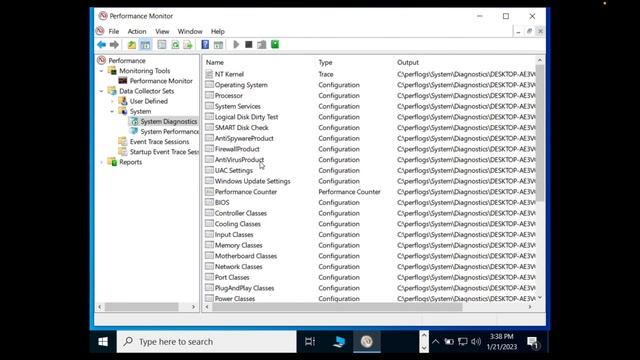 Generating a System Diagnostic Report using Windows Performance Monitor смотреть онлайн