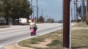 Varg Vikernes Rides Pink Motorcycle