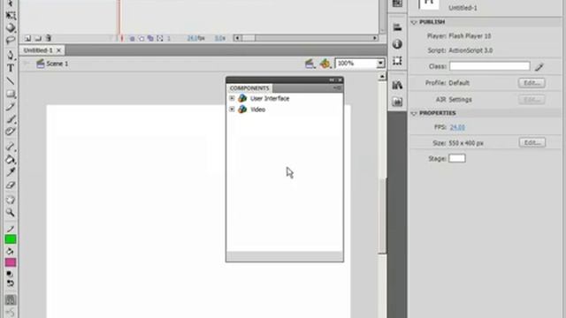 046 Элементы управления в Adobe Flash CS4 END смотреть онлайн