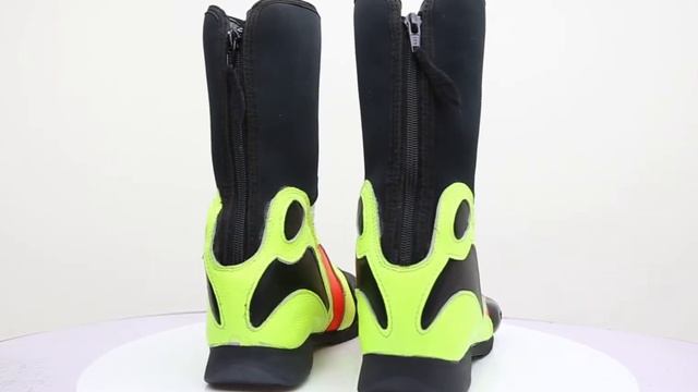 Leather Motorcycle Boots - Valentino Rossi 2011 Biker Boots смотреть онлайн