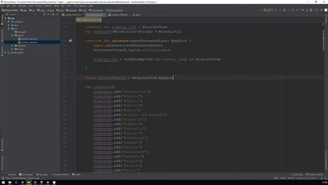 Android Tutorial (Kotlin) - 14 - RecyclerView смотреть онлайн
