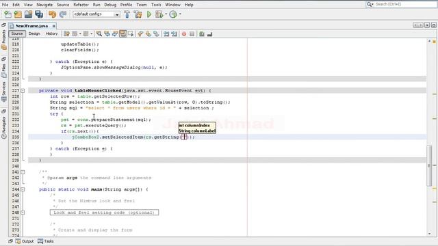 JAva SWING #08 - Get value from JTable and set it to jtextfield in Netbeans Java and Sqlite (mysql) смотреть онлайн