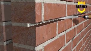 Технология ремонта кирпичной кладки с трещинами. Система спиральных анкеров Resmix.