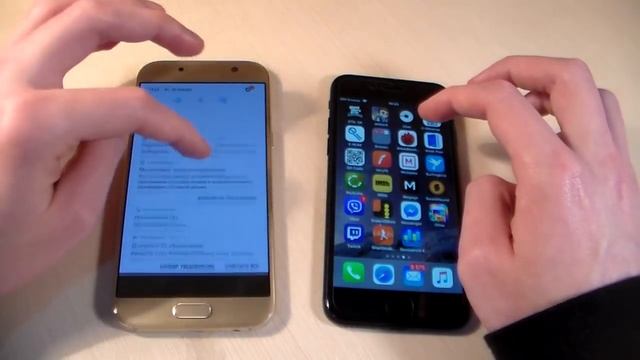 Samsung Galaxy A5 2017 vs iPhone 7 смотреть онлайн
