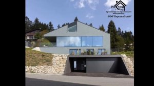 Дом на крутом склоне. Архитектурные решения.