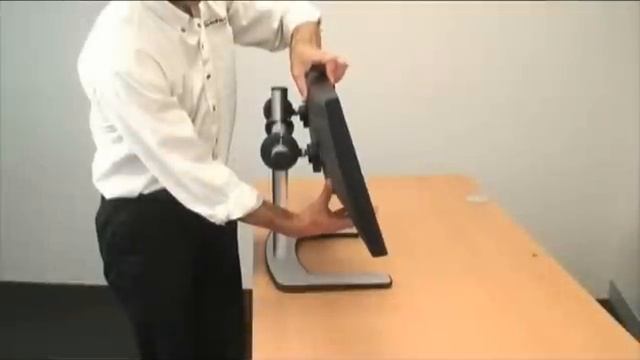 Visidec VFS-DH, VFS-DV and VFS-Q desk mounts installation video смотреть онлайн