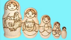 История русской матрёшки. Для детей от 3х до 7 лет.