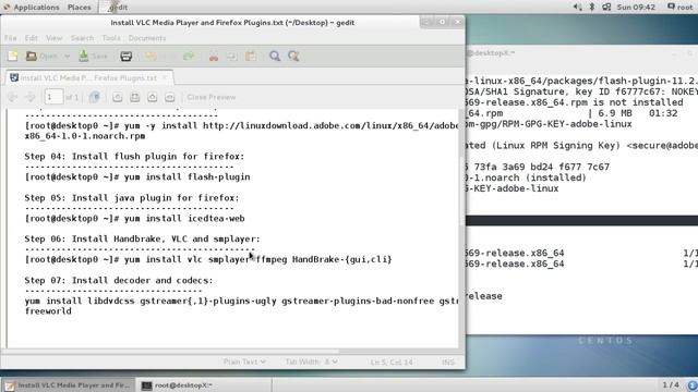 Lecture 06: Install VLC, Amplayer, Flush, Java on CentOS 7 смотреть онлайн
