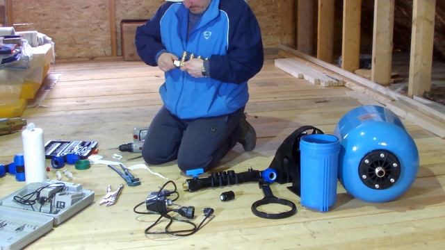 ? Монтаж гидроаккумулятора Джилекс КРАБ-Т 50. Водоснабжение на участке. | Строю САМ смотреть онлайн