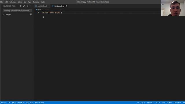 Hello world python program смотреть онлайн