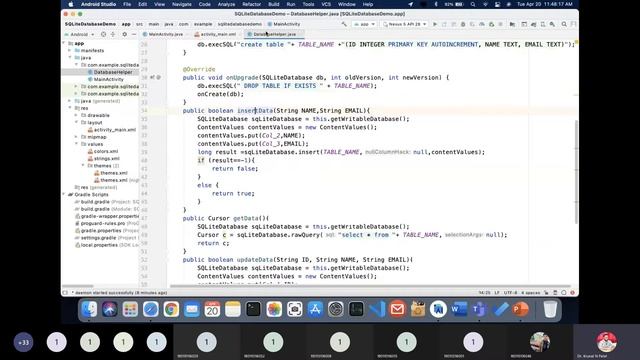 Mobile Application Development - Lecture 23 Storing Data using SQLite Database / CRUD operations смотреть онлайн
