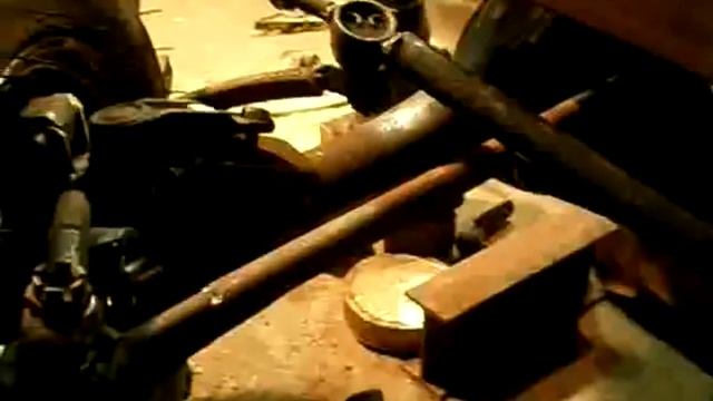 Минитрактор самодельный. Рулевые тяги смотреть онлайн