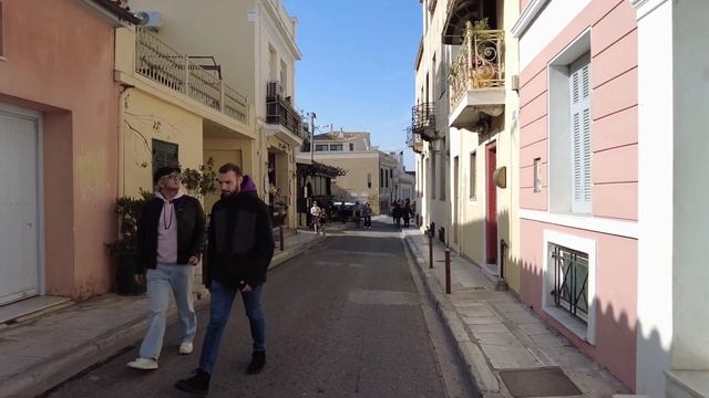 Athens , Plaka - Walking Tour Greece - 4K 60 FPS смотреть онлайн