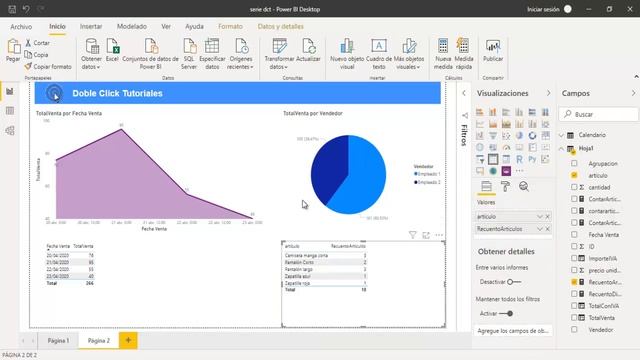? Power BI: Cómo utilizar objetos visuales - Curso Power BI 006 | #DobleClickTutoriales смотреть онлайн