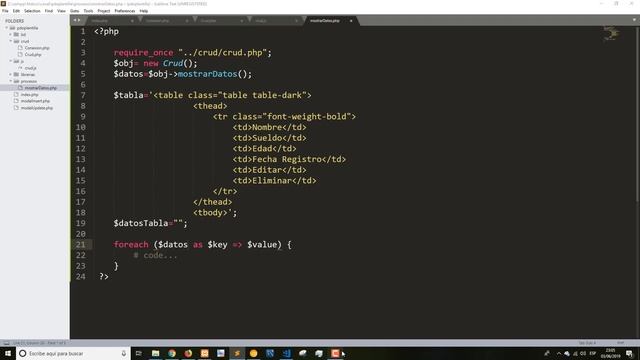 Crud con PDO y MySQL | Mostrar datos en tabla html con PDO. Cap 3 смотреть онлайн