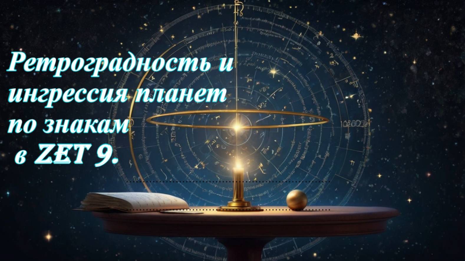Ретроградность и ингрессия планет по знакам в Zet 9. смотреть онлайн