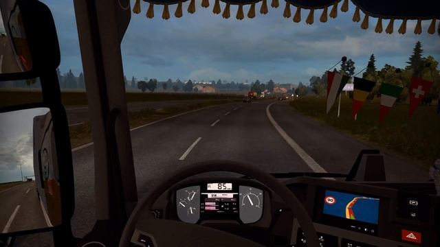 Дальнобой по России RENAULT T 460 tandem Санкт-Петербург-Великий Новгород (Euro Truck Simulator 2) смотреть онлайн