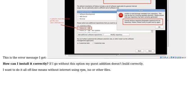 Cannot retrieve repository meta data repomd.xml for repository Fedora 14-i386 installation under... смотреть онлайн