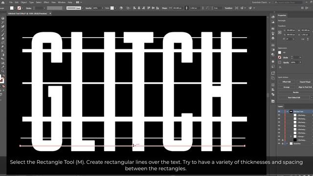 Glitched Text Effect || Adobe Illustrator CC смотреть онлайн
