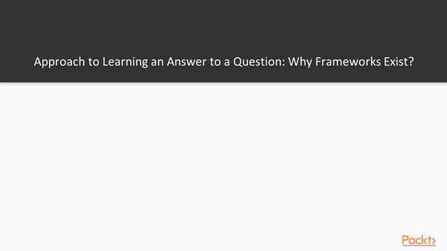JS Choice Made Easy–Angular v. React v. Vue: Why Frameworks Exist?| packtpub.com смотреть онлайн